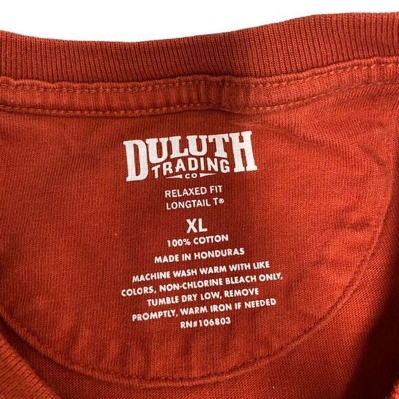 Duluth Trading Men's Longtail Relaxed Short Sleeve Tee size XL - Picture 3 of 4